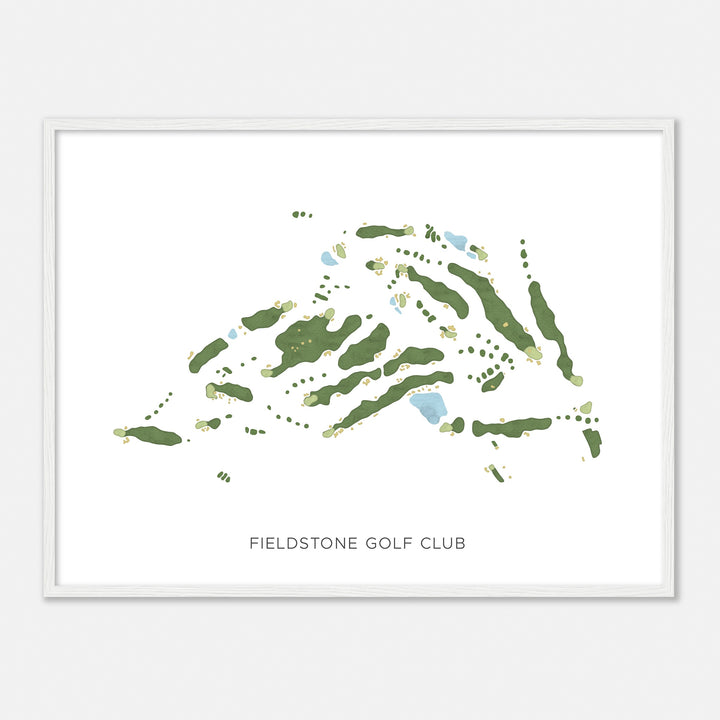 Print of Fieldstone Golf Club Modern Map