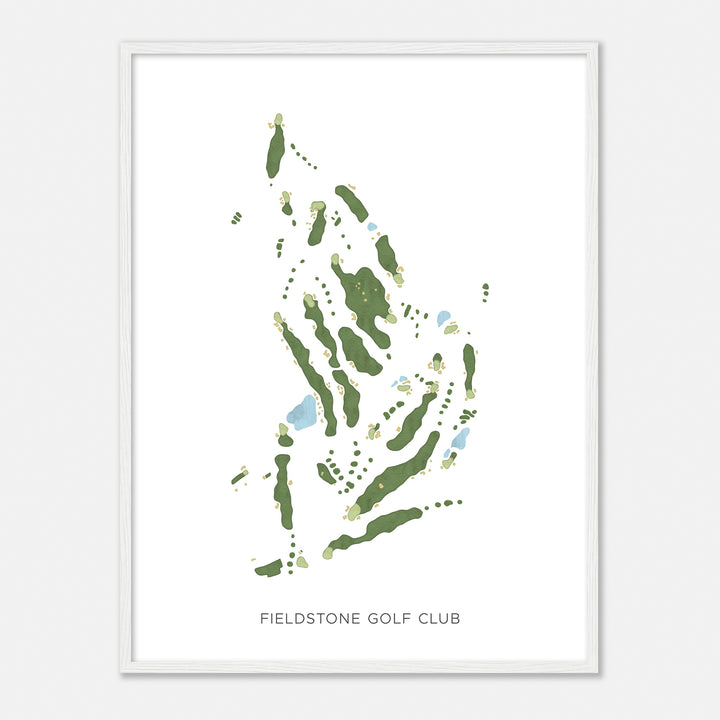 Print of Fieldstone Golf Club Modern Map