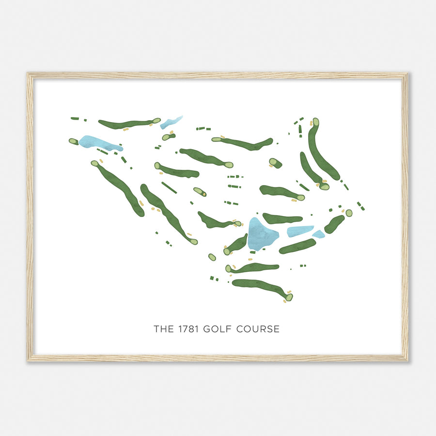 Print of The 1781 Golf Course Modern Map