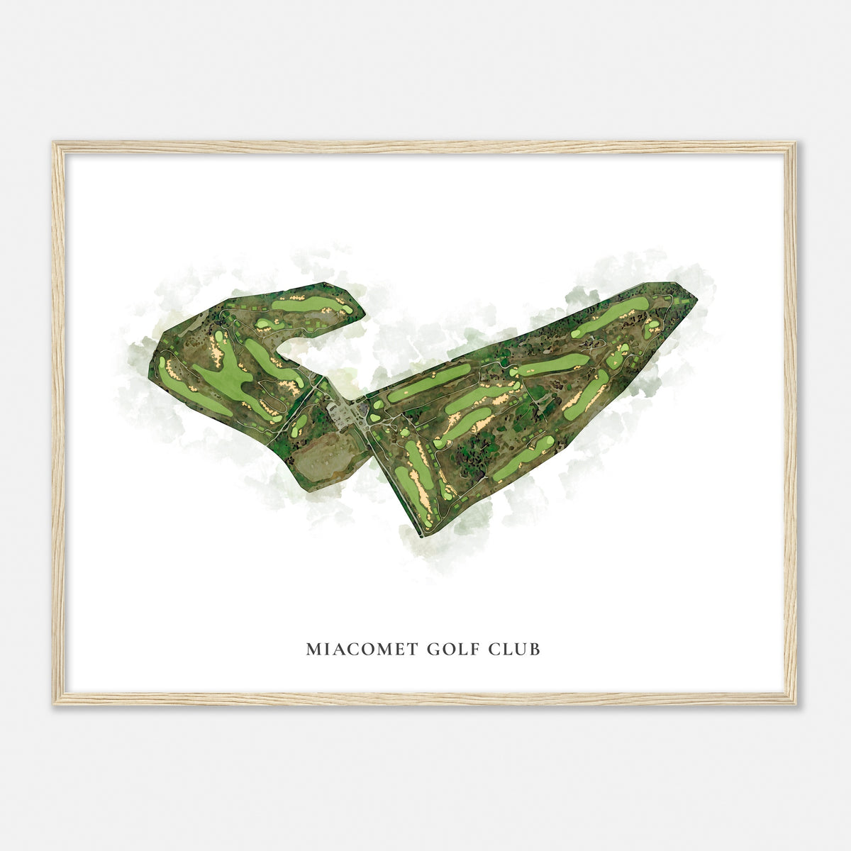 Print of Miacomet Golf Club Classic Map