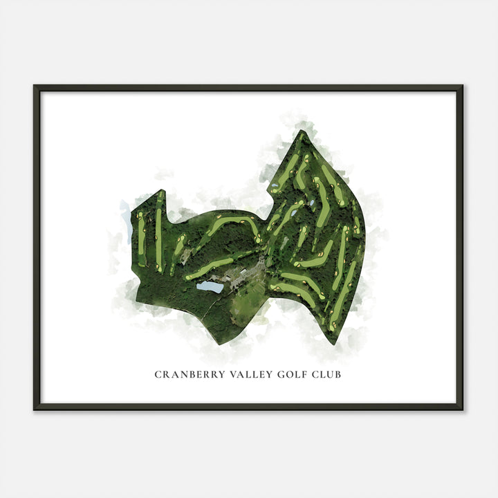 Print of Cranberry Valley Golf Club Classic Map