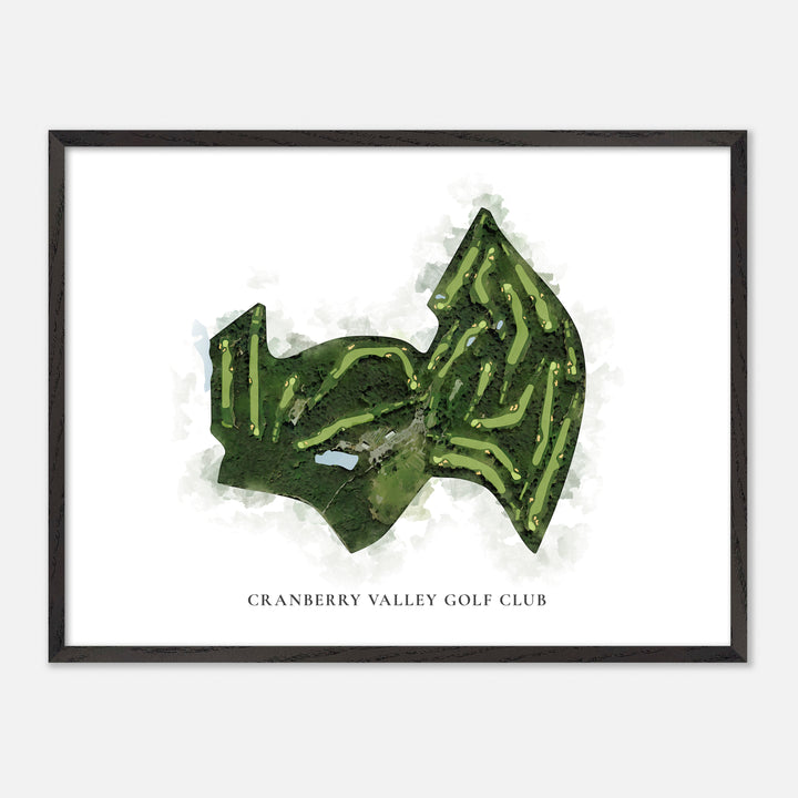 Print of Cranberry Valley Golf Club Classic Map