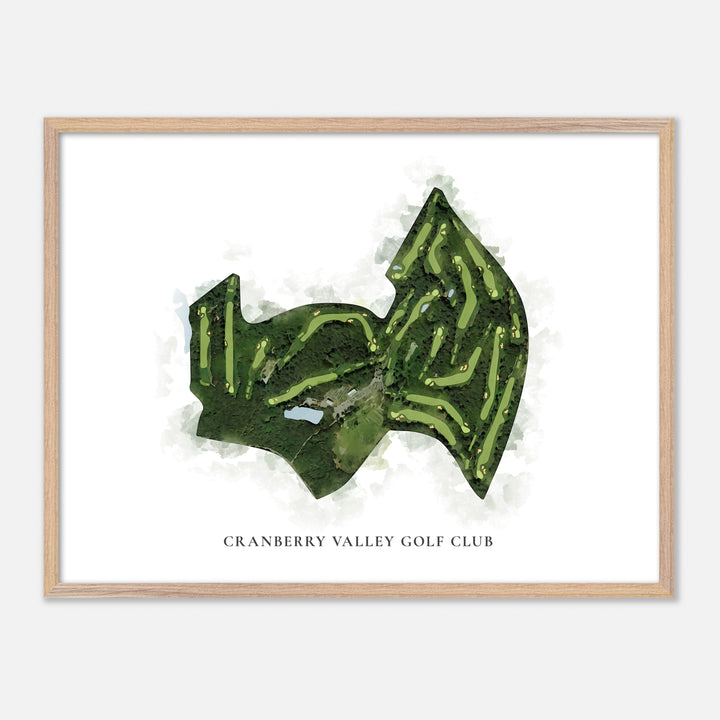 Print of Cranberry Valley Golf Club Classic Map