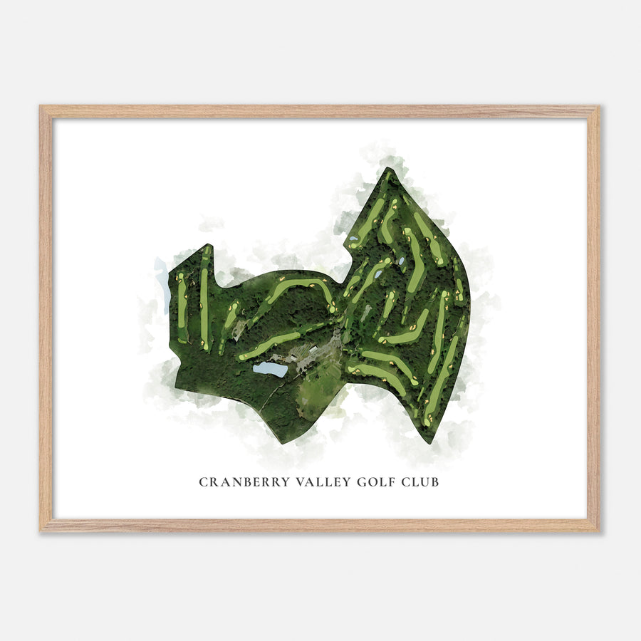 Print of Cranberry Valley Golf Club Classic Map
