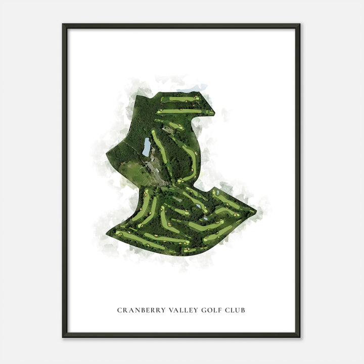 Print of Cranberry Valley Golf Club Classic Map