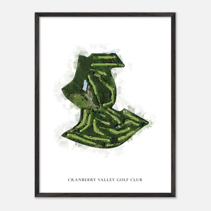 Print of Cranberry Valley Golf Club Classic Map