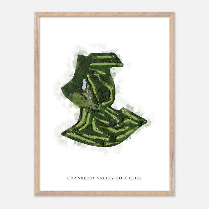 Print of Cranberry Valley Golf Club Classic Map