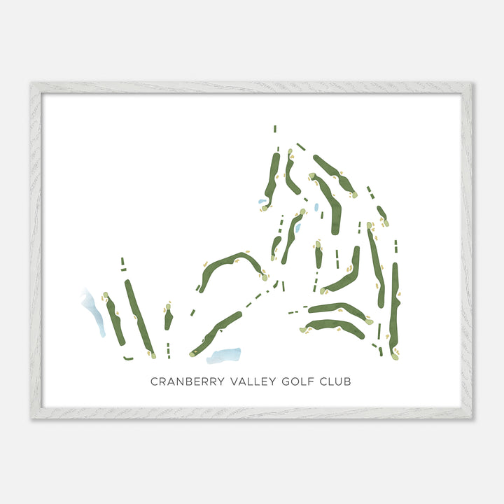 Print of Cranberry Valley Golf Club Modern Map
