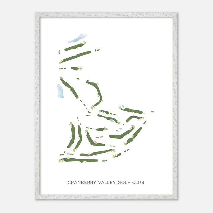 Print of Cranberry Valley Golf Club Modern Map