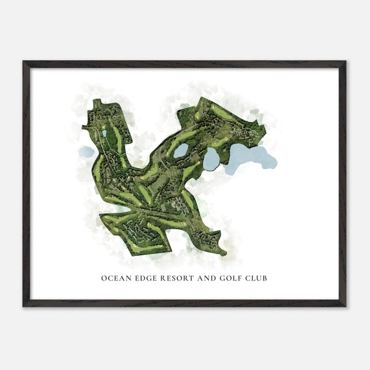 Print of Ocean Edge Resort And Golf Club Classic Map