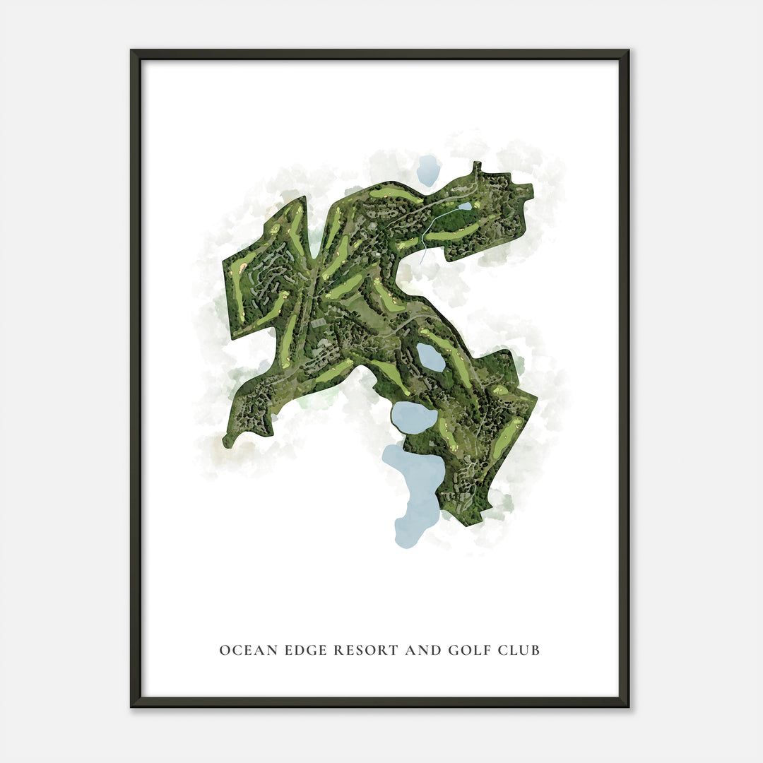 Print of Ocean Edge Resort And Golf Club Classic Map