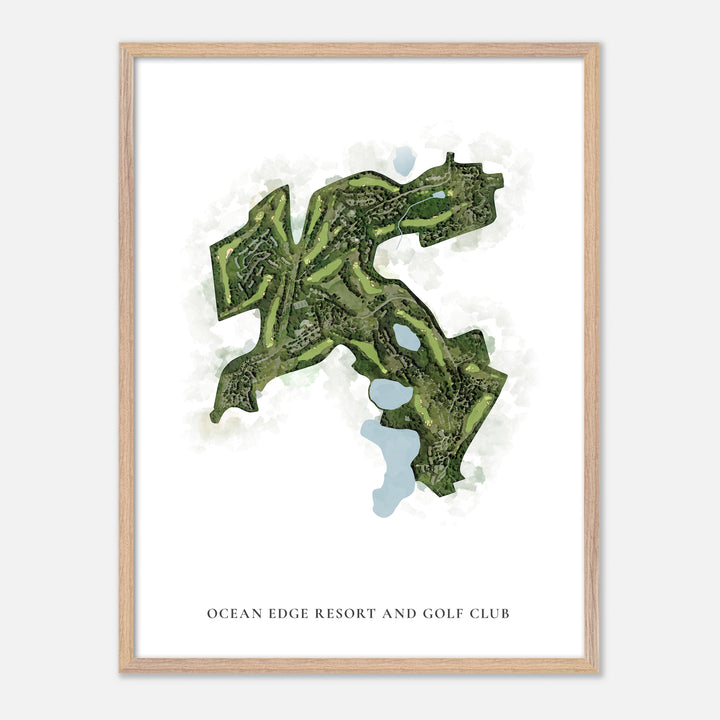 Print of Ocean Edge Resort And Golf Club Classic Map
