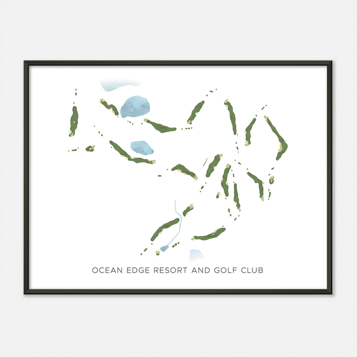 Print of Ocean Edge Resort And Golf Club Modern Map