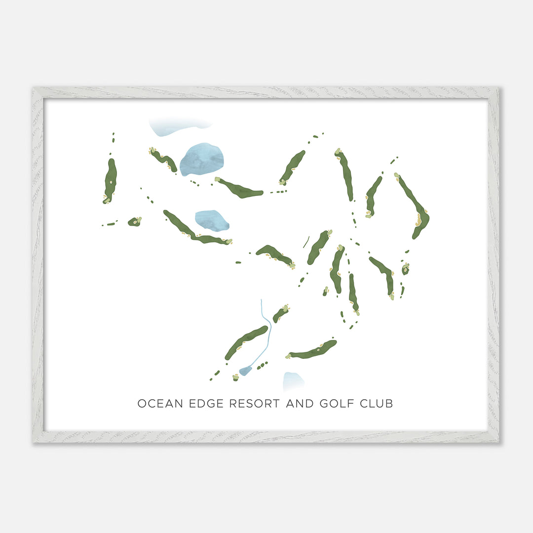 Print of Ocean Edge Resort And Golf Club Modern Map