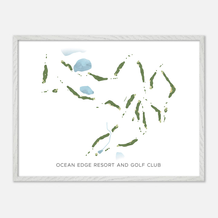 Print of Ocean Edge Resort And Golf Club Modern Map