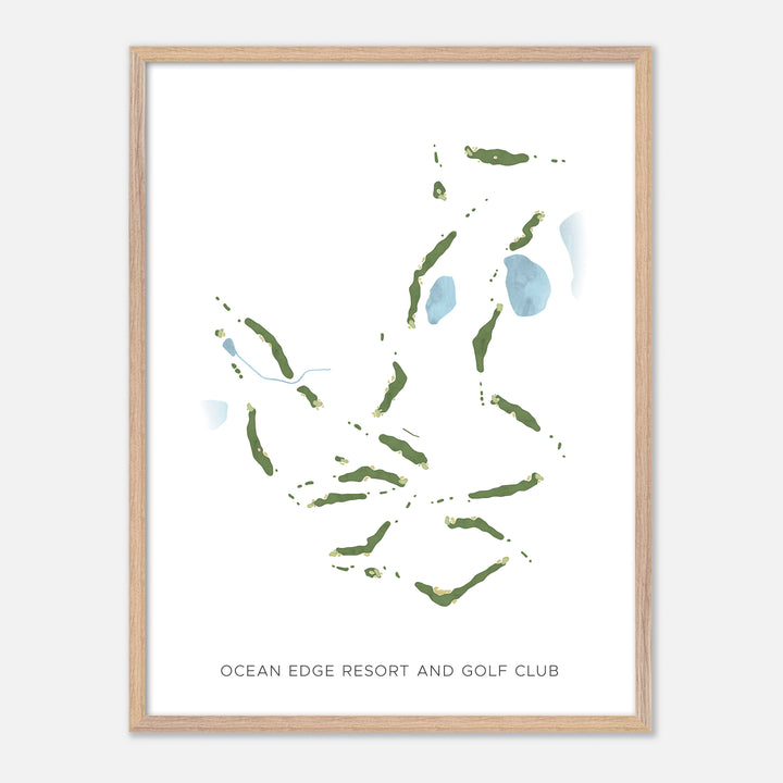Print of Ocean Edge Resort And Golf Club Modern Map