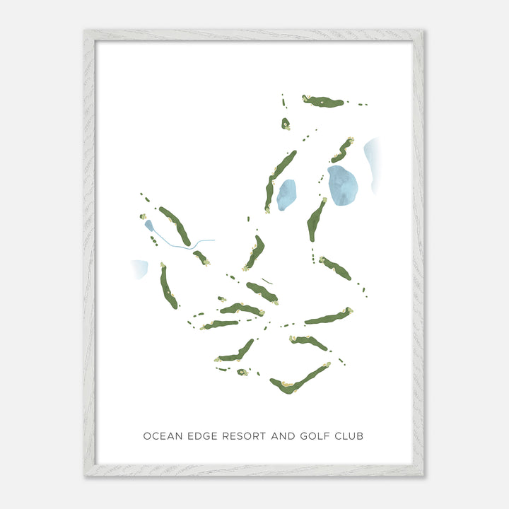 Print of Ocean Edge Resort And Golf Club Modern Map