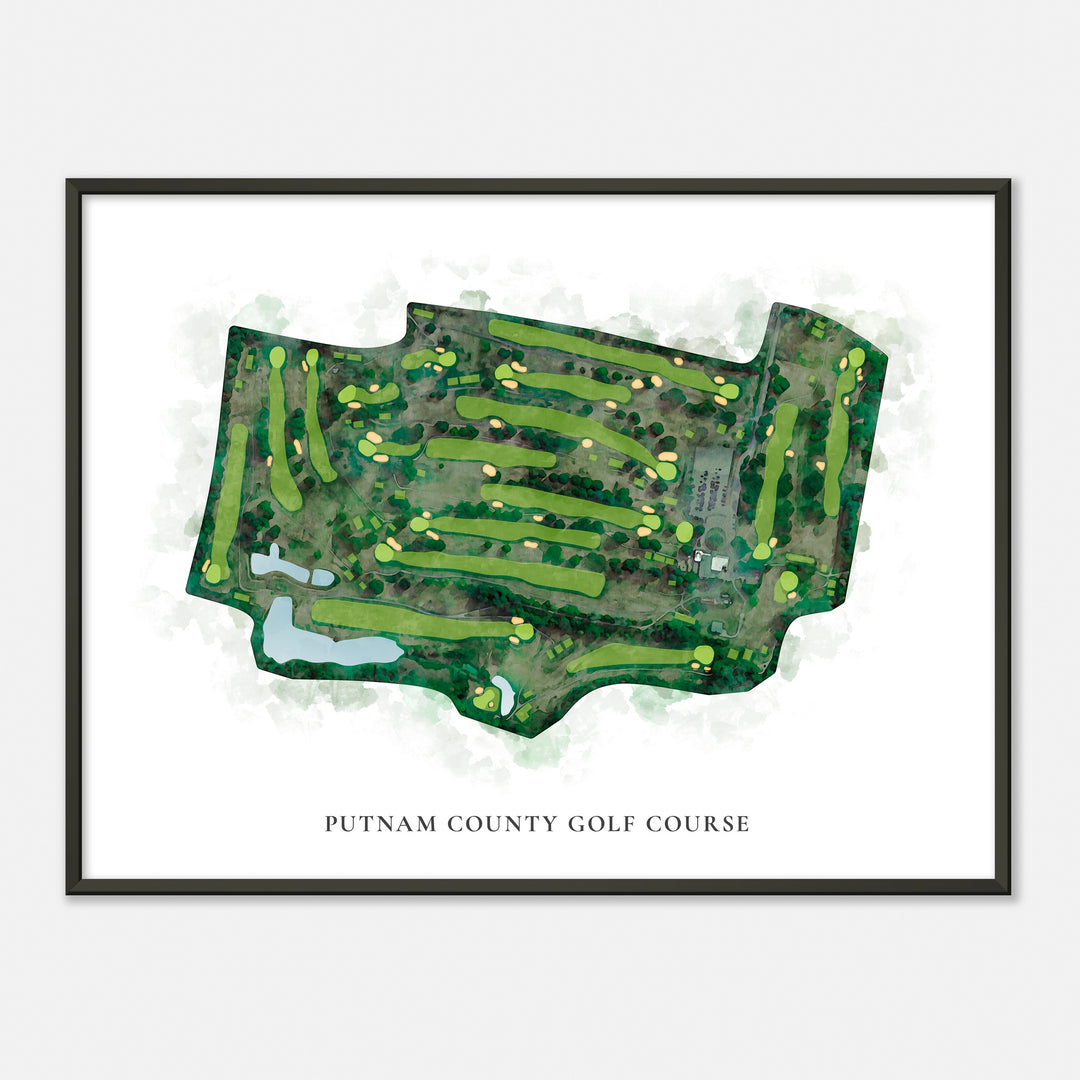 Print of Putnam County Golf Course Classic Map