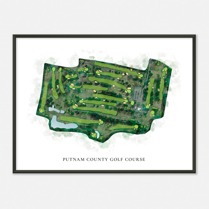 Print of Putnam County Golf Course Classic Map