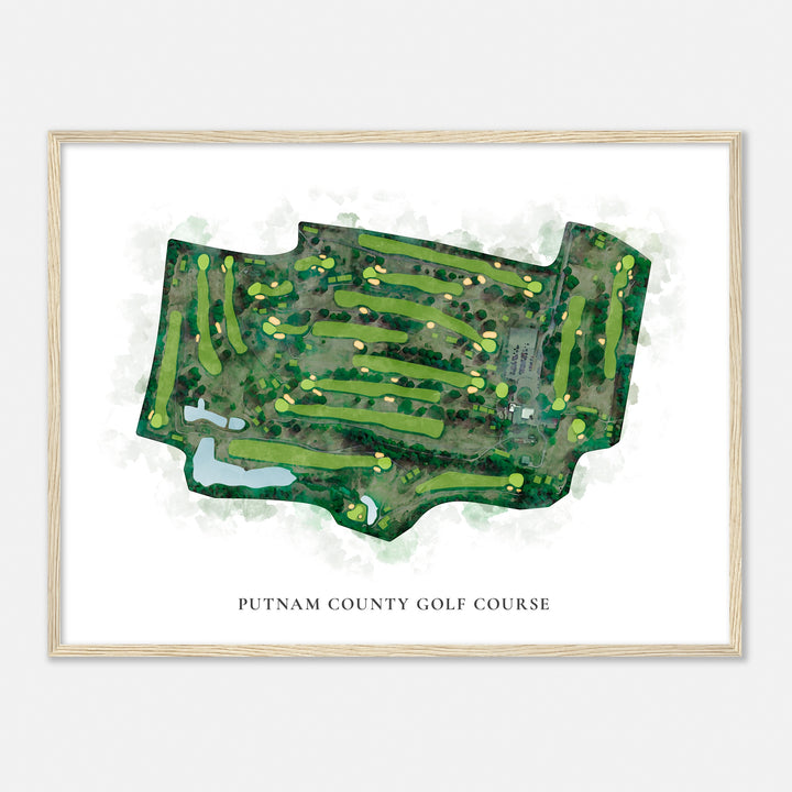 Print of Putnam County Golf Course Classic Map