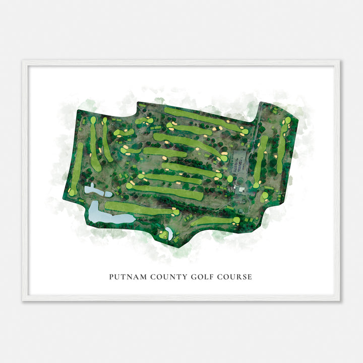 Print of Putnam County Golf Course Classic Map