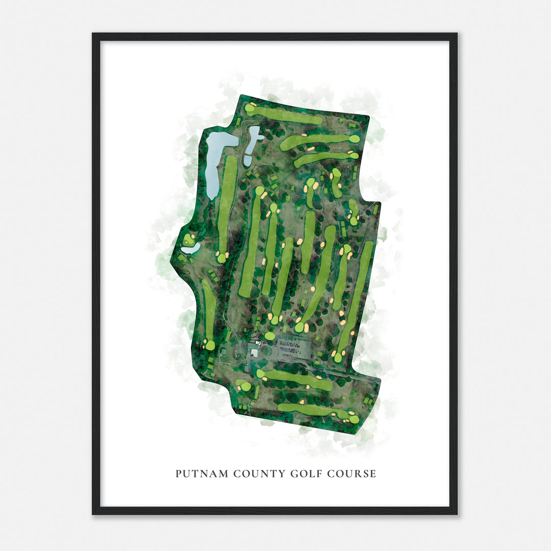 Print of Putnam County Golf Course Classic Map