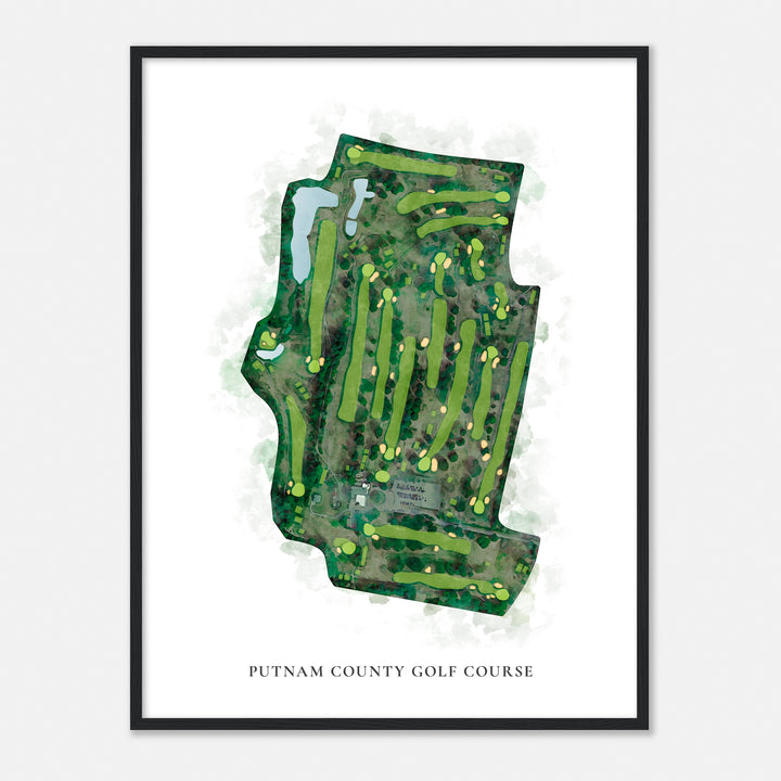 Print of Putnam County Golf Course Classic Map