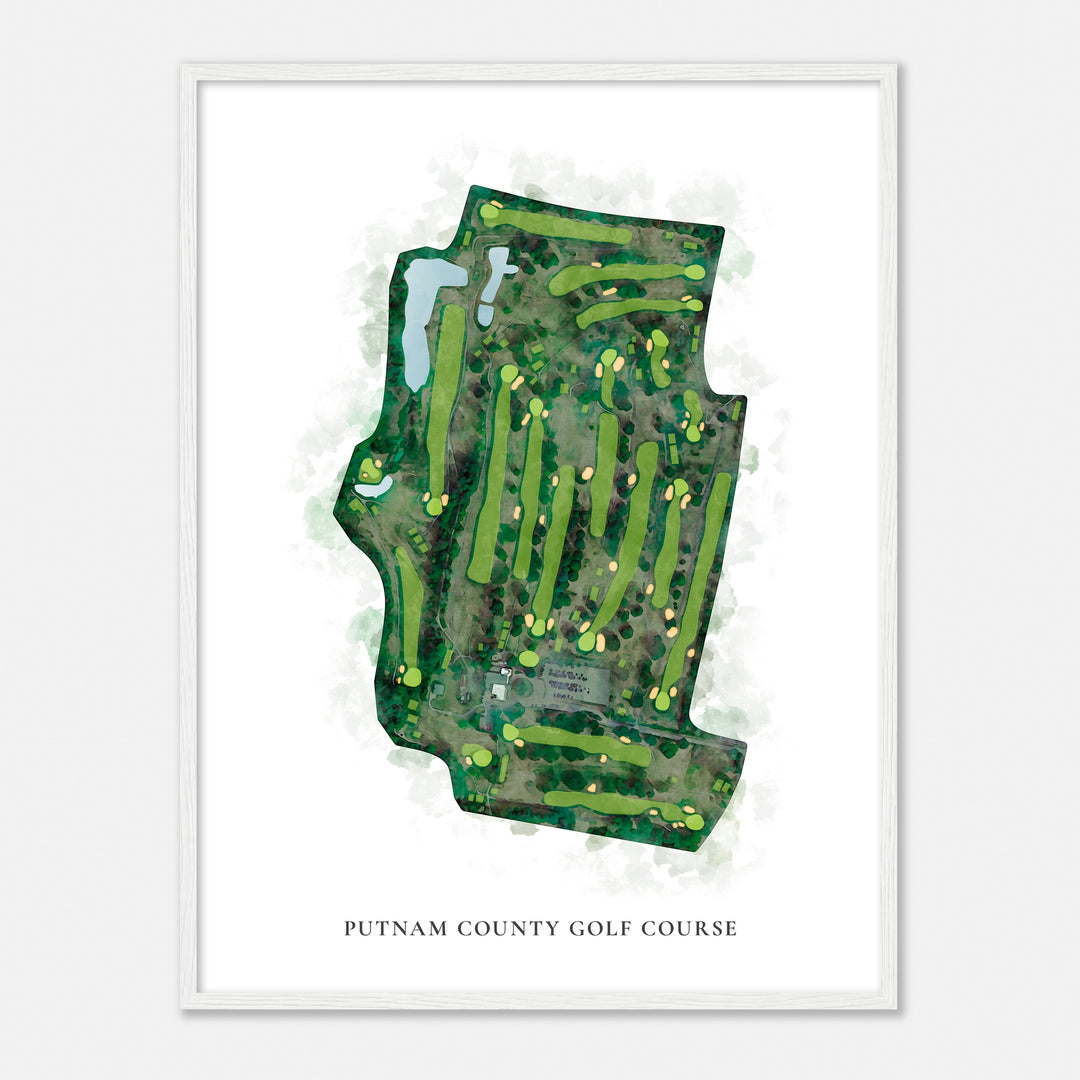 Print of Putnam County Golf Course Classic Map