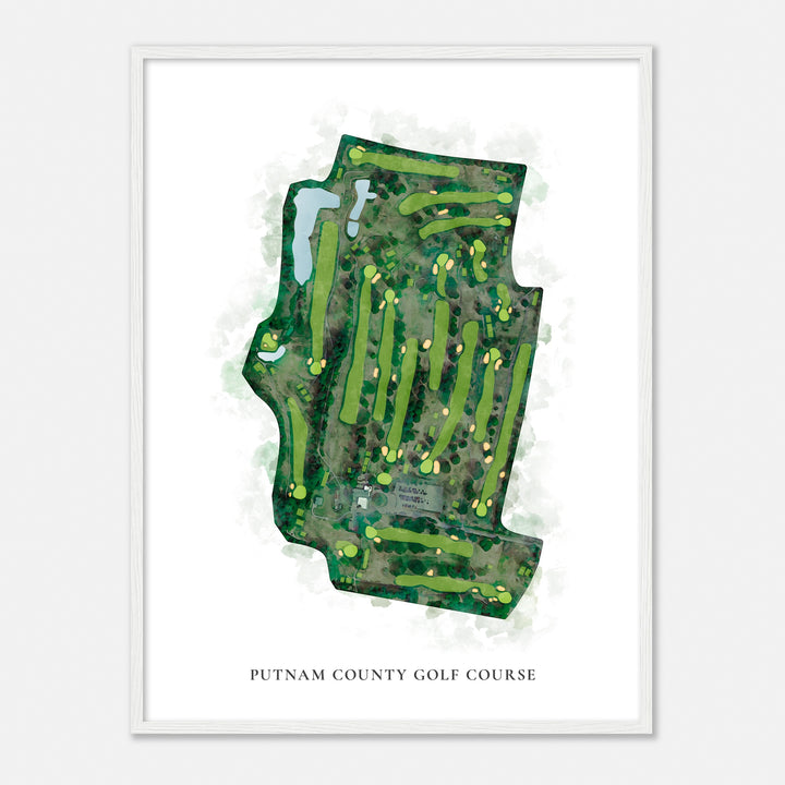 Print of Putnam County Golf Course Classic Map