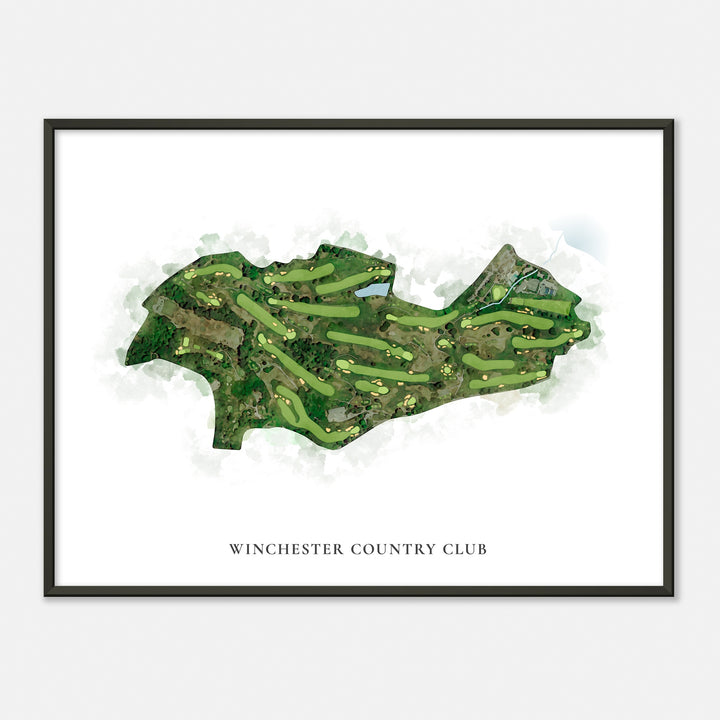Print of Winchester Country Club Classic Map