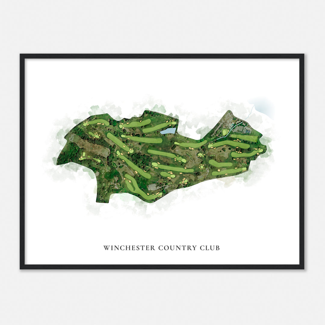 Print of Winchester Country Club Classic Map