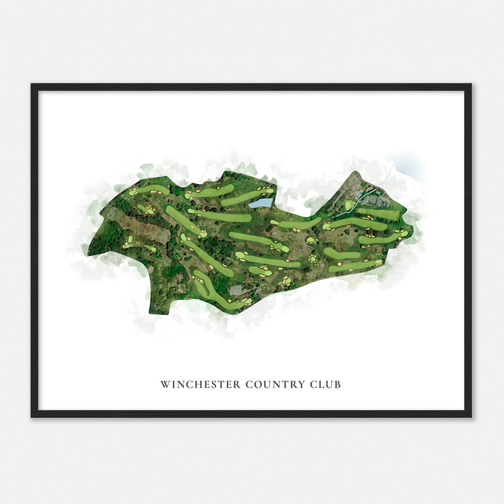 Print of Winchester Country Club Classic Map
