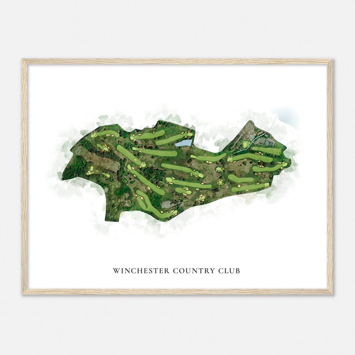 Print of Winchester Country Club Classic Map