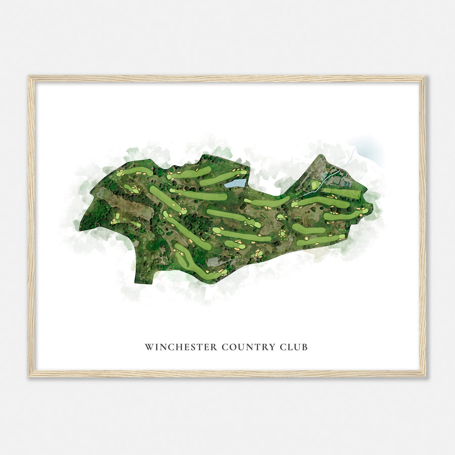 Print of Winchester Country Club Classic Map