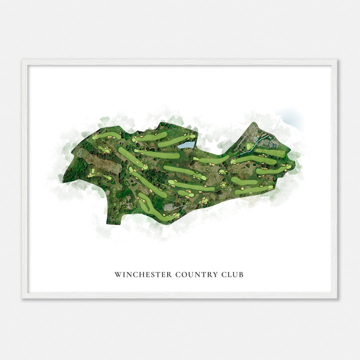 Print of Winchester Country Club Classic Map