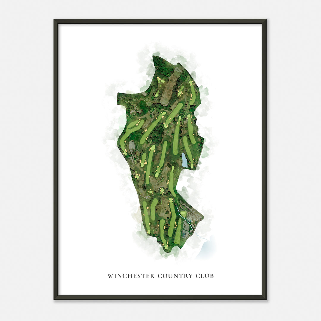 Print of Winchester Country Club Classic Map