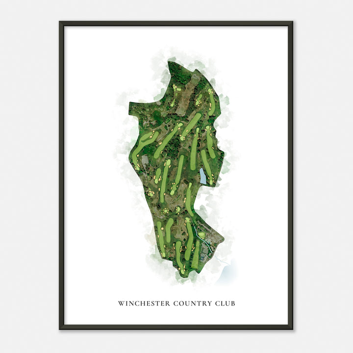 Print of Winchester Country Club Classic Map