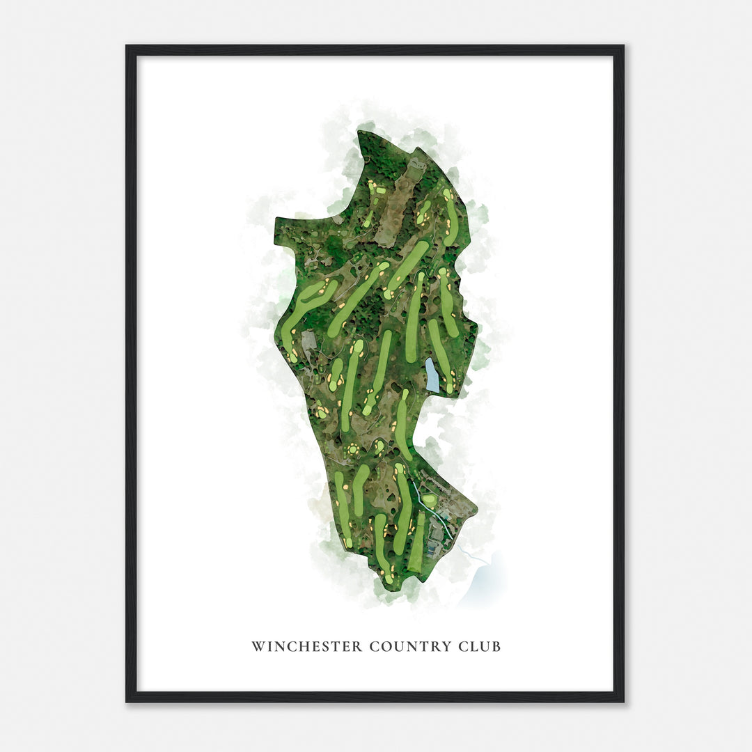 Print of Winchester Country Club Classic Map