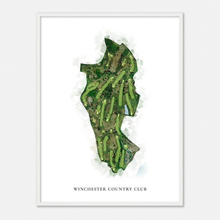 Print of Winchester Country Club Classic Map