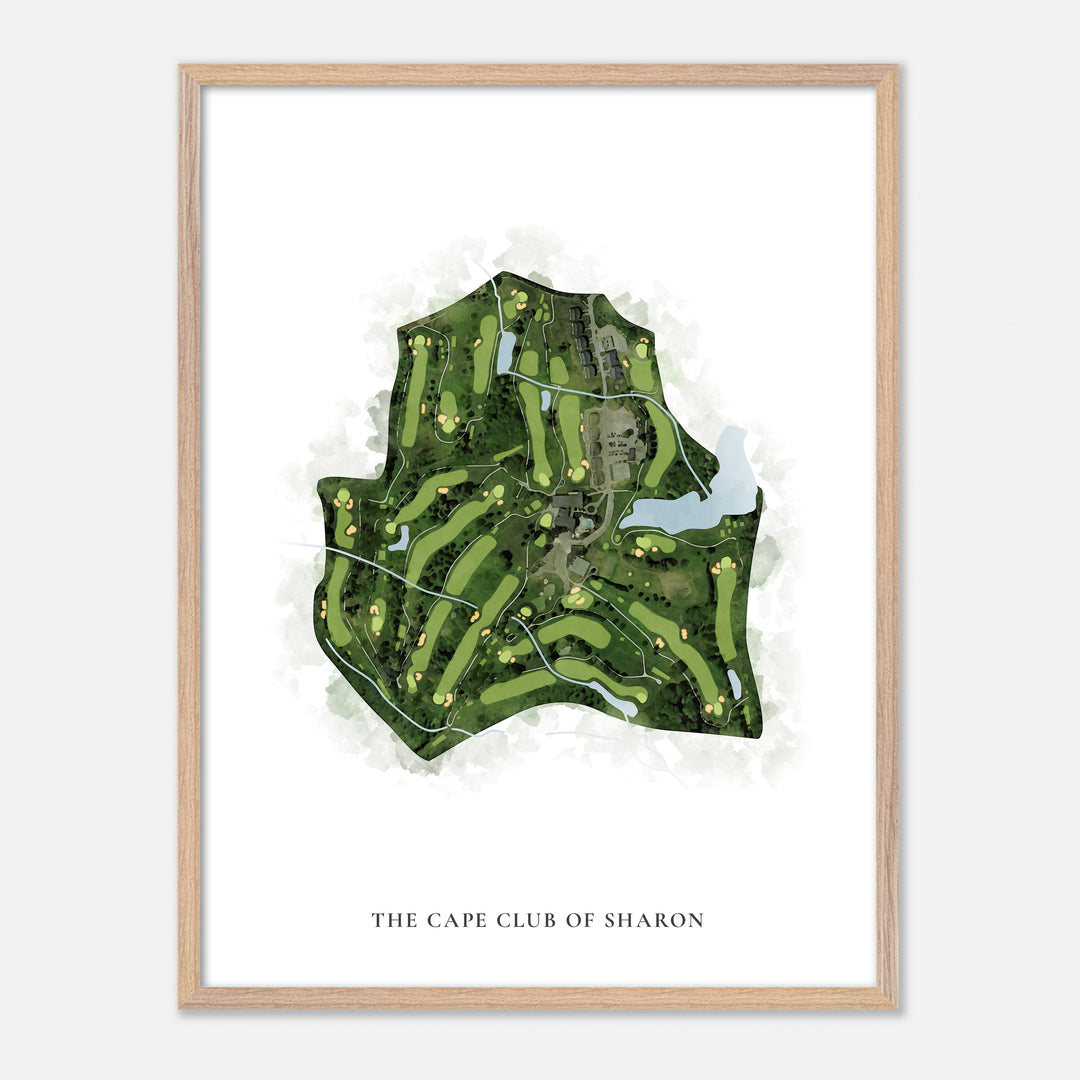 Print of The Cape Club Of Sharon Classic Map