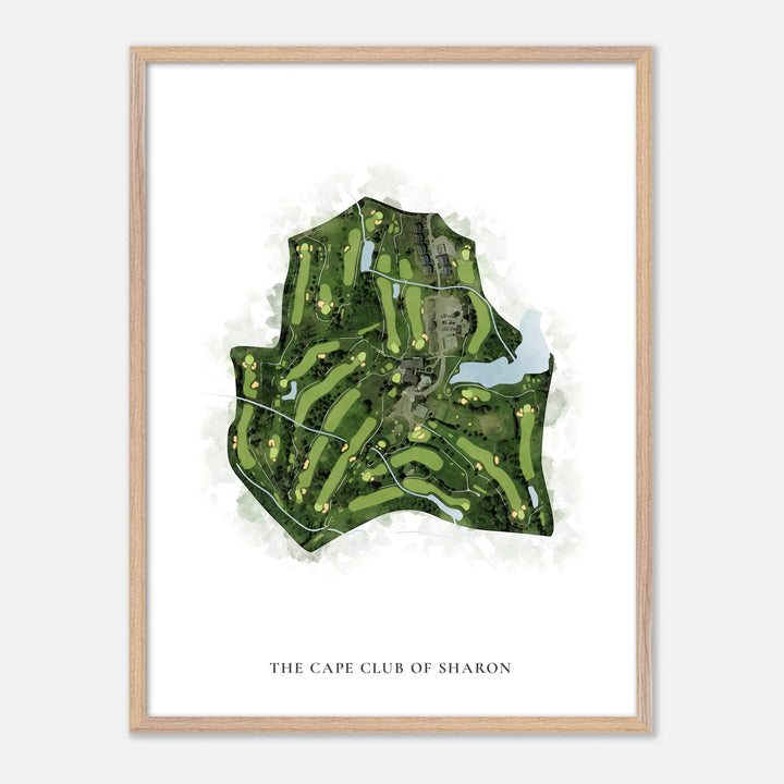 Print of The Cape Club Of Sharon Classic Map