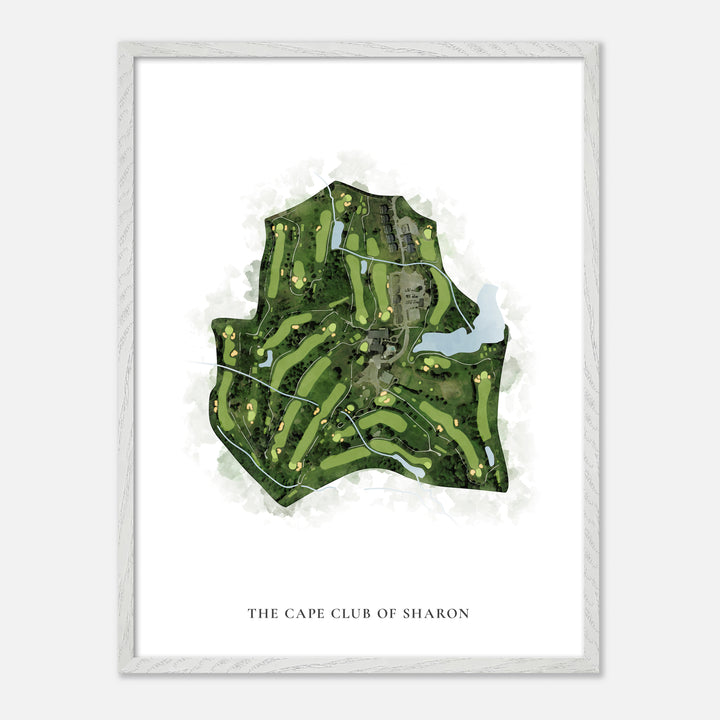 Print of The Cape Club Of Sharon Classic Map