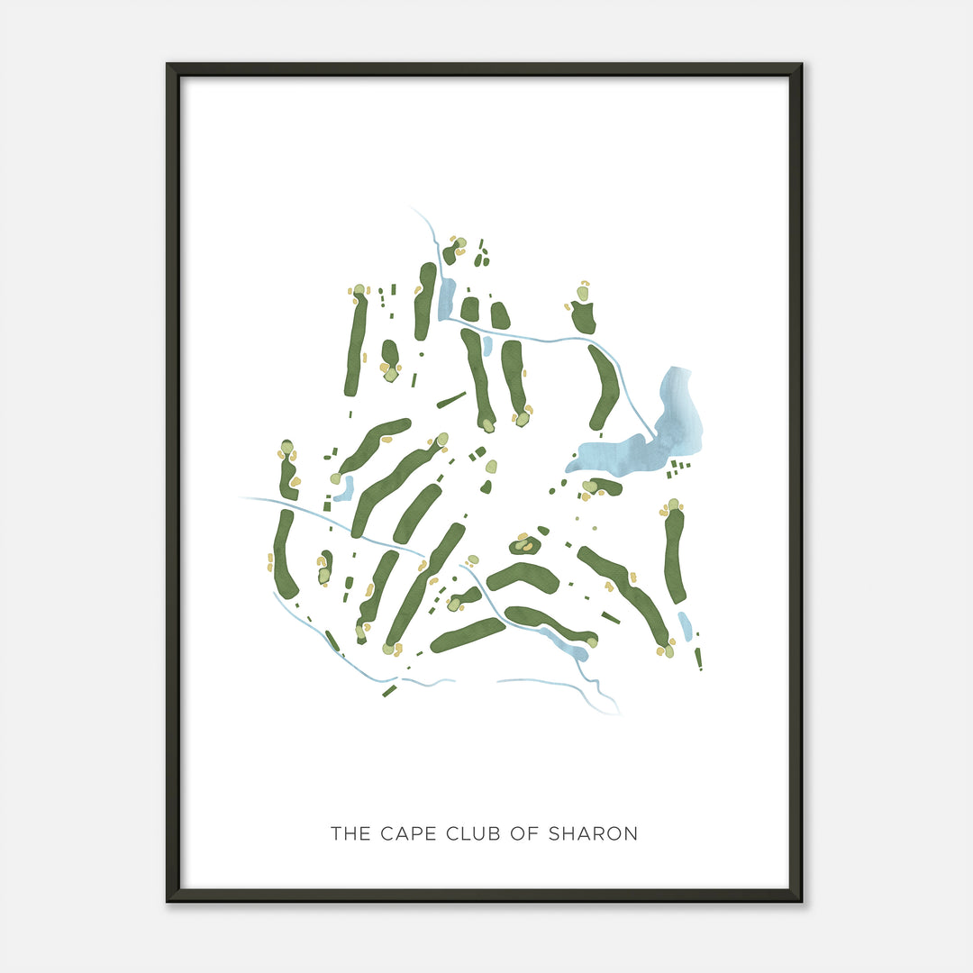 Print of The Cape Club Of Sharon Modern Map