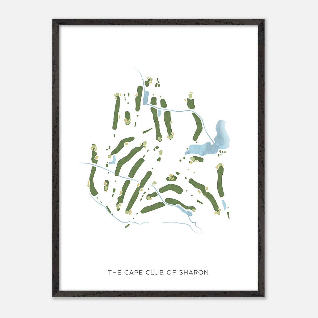 Print of The Cape Club Of Sharon Modern Map