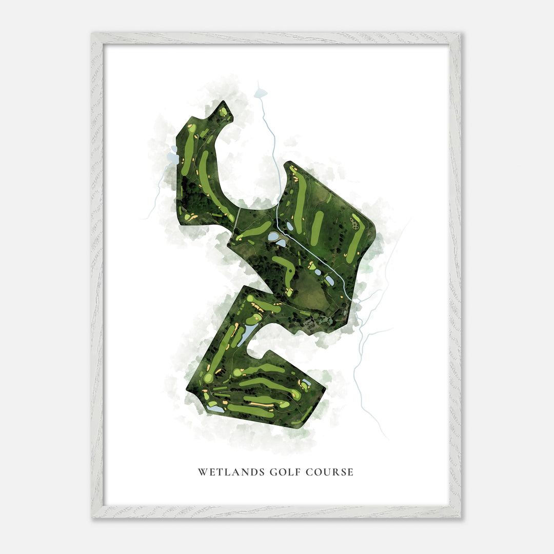 Print of Wetlands Golf Course Classic Map
