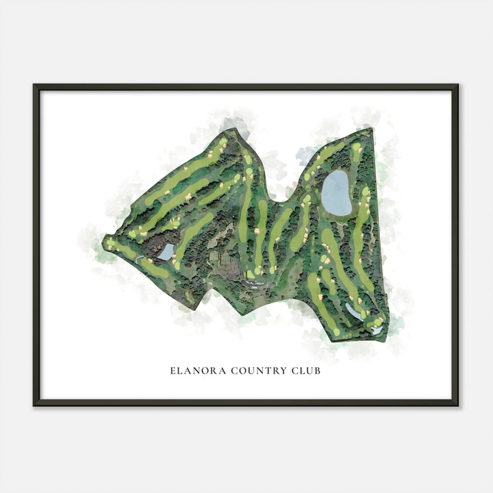 Print of Elanora Country Club Classic Map