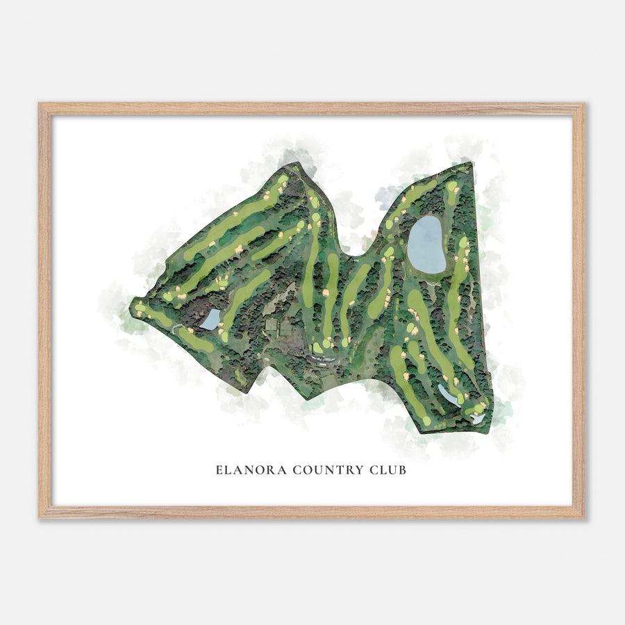 Print of Elanora Country Club Classic Map