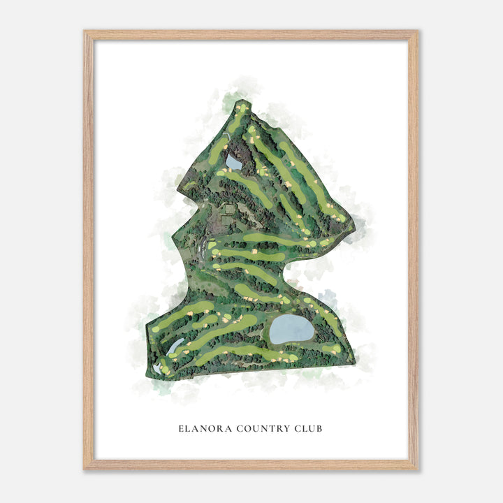 Print of Elanora Country Club Classic Map