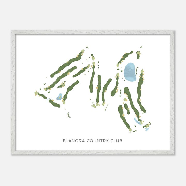 Print of Elanora Country Club Modern Map
