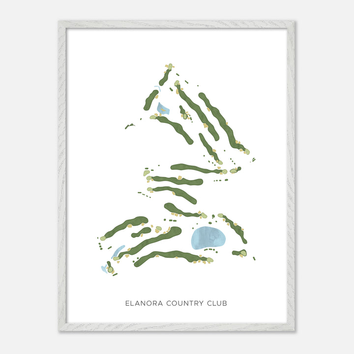 Print of Elanora Country Club Modern Map